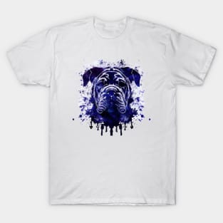 Mastiff Watercolor Stencil T-Shirt